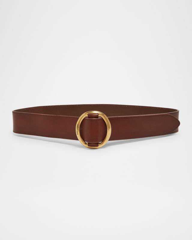 Vegetal Leather Buckle Belt